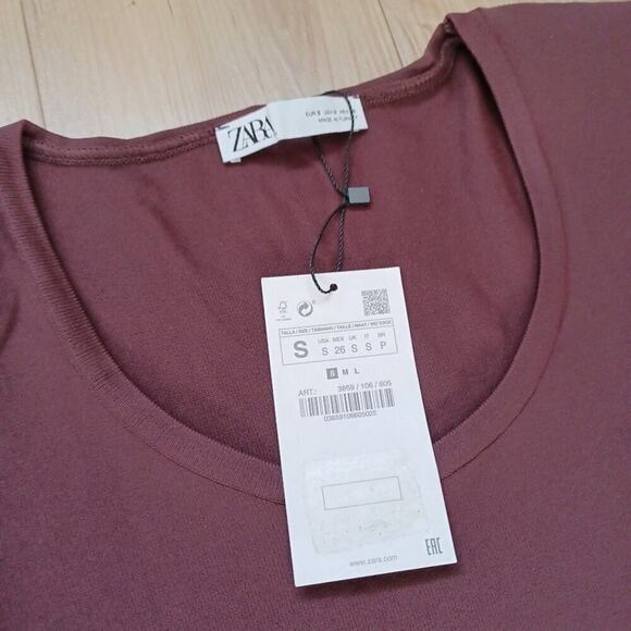 Zara Bodycon Maxi Dress Spiced Apple S NWT - Picture 10 of 11